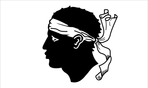 Векторное изображение флага Корсика