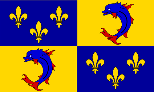 Dauphin of France region flag vector image