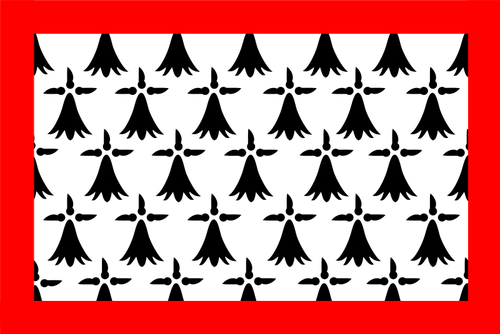 Bandiera regione Limousin vector ClipArt