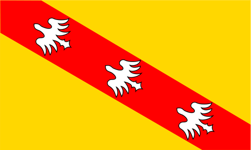 Drapeau de région Lorraine vector image