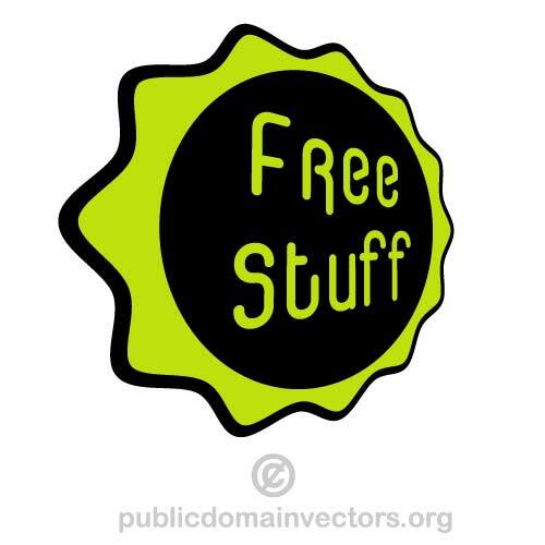 Groene sticker vector