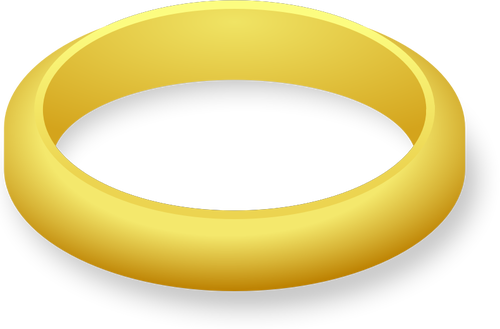 Simple wedding ring vector drawing