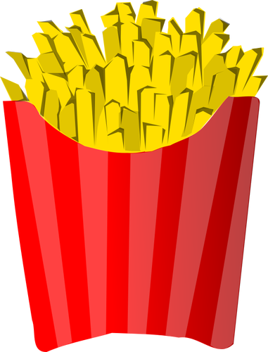 Fries français dans zone vector clipart