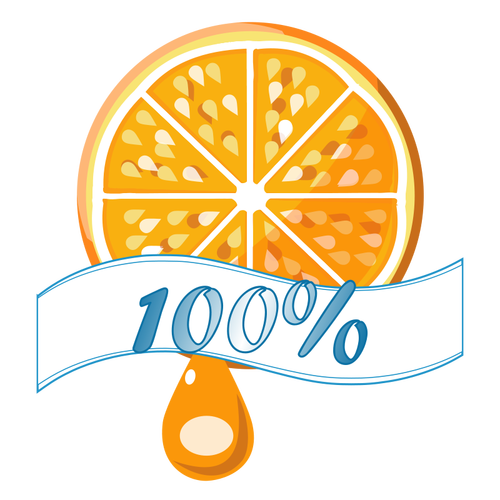 100% تسمية ناقلات برتقالية