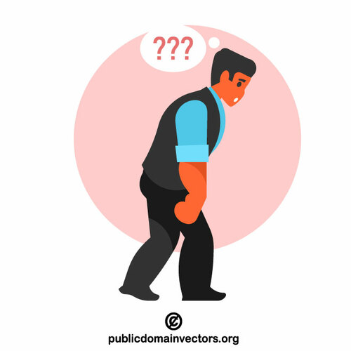 Frustrated office worker