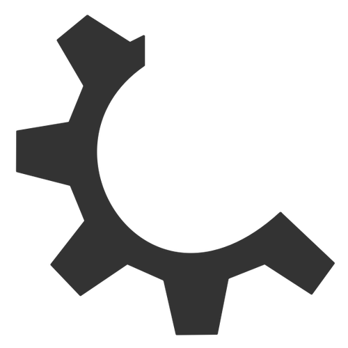 Settings icon monochrome vector