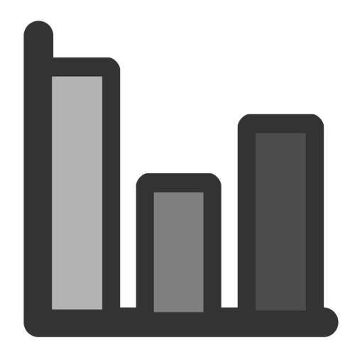 Chart icon 3 columns