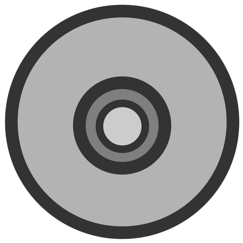 Silueta de vector CD