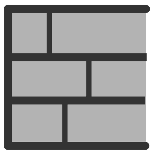 Brick wall icon