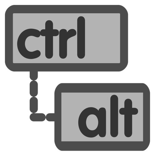 Ctrl Выделение символа alt