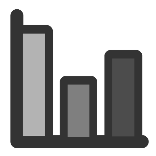 Bar chart icon clip art