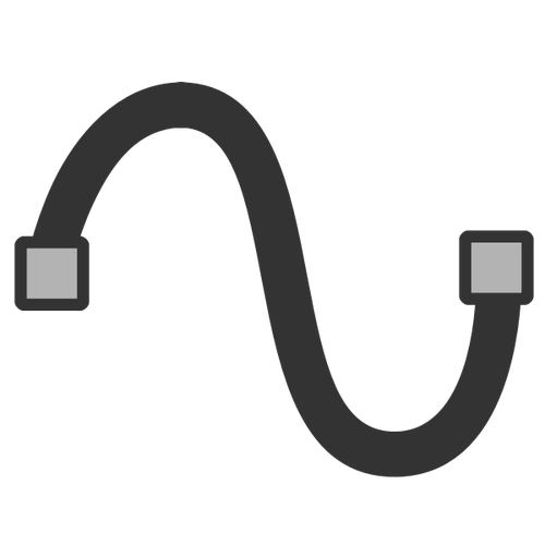 Icona della curva di Bézier cubica
