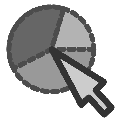 Edit pie vector icon