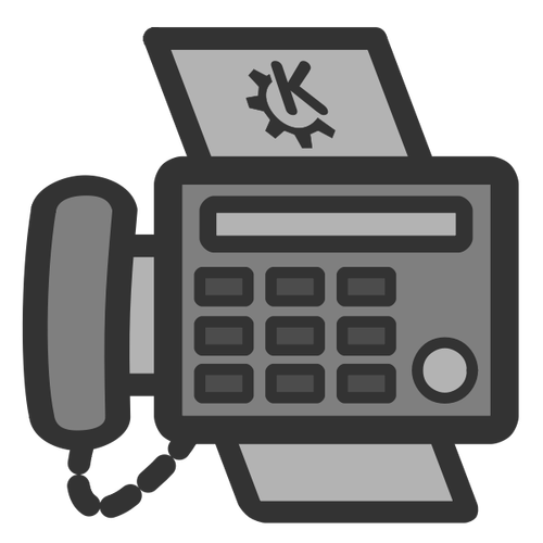 Símbolo vectorial de fax