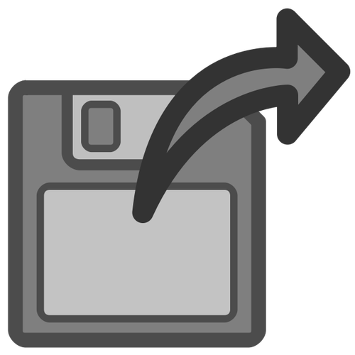 Icono de exportación de archivos