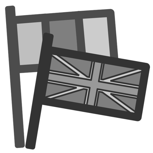 Icono de la bandera gris