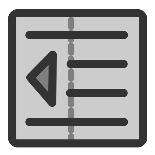 Format increase indent icon