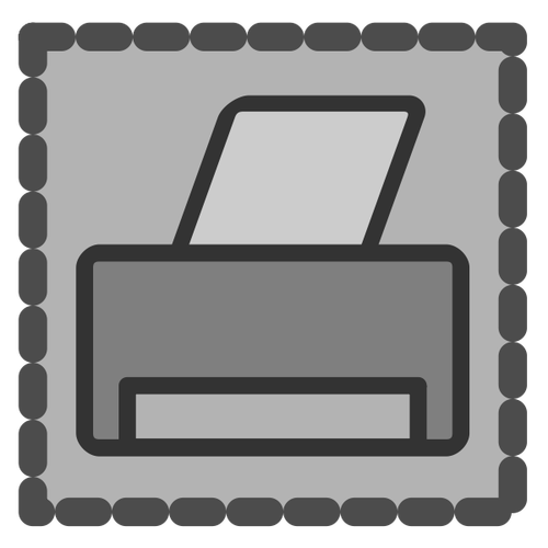 Print icon grey color