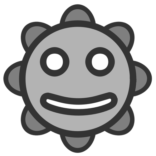 Uttryckssymbol grå ikon