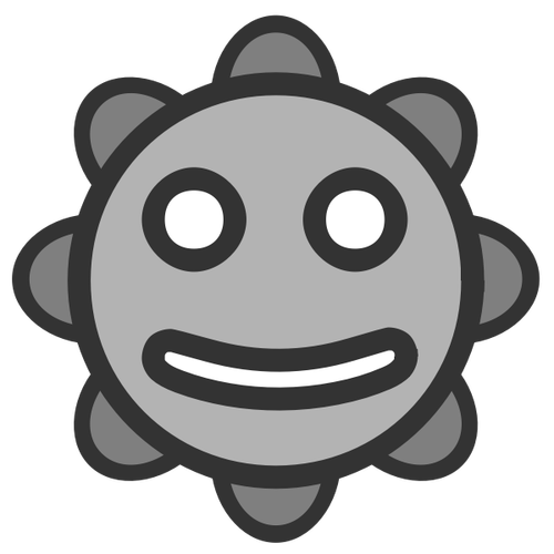 Emoticon grey icon