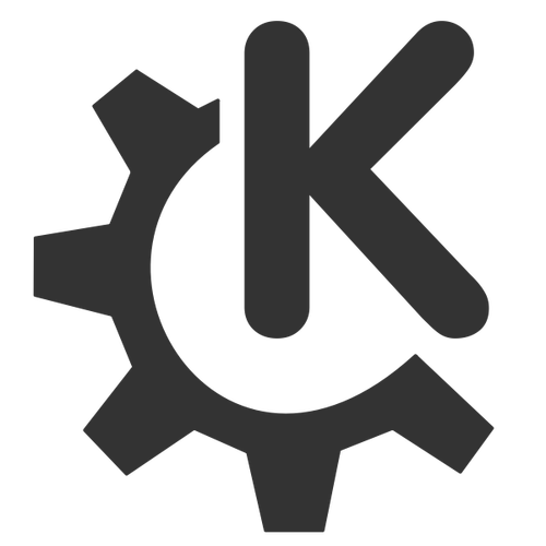 Vettore clipart del logo KDE