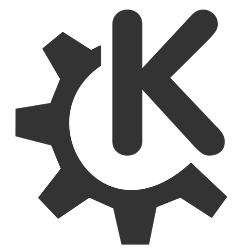 Vetor de arte do logotipo KDE