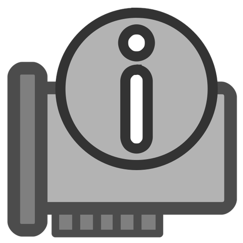 Icono de vector de información de hardware