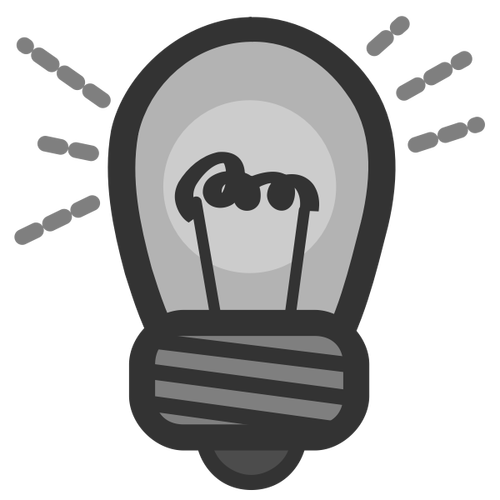 Idea light bulb icon