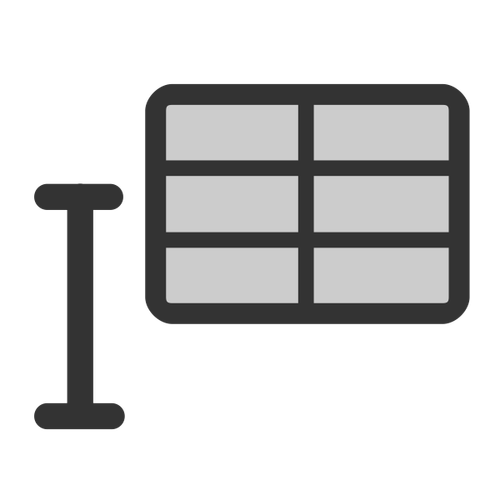 Inline table icon