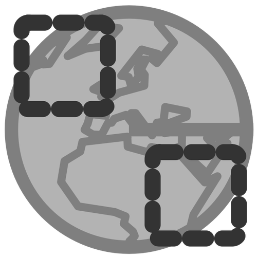 Globe Earth connection icon