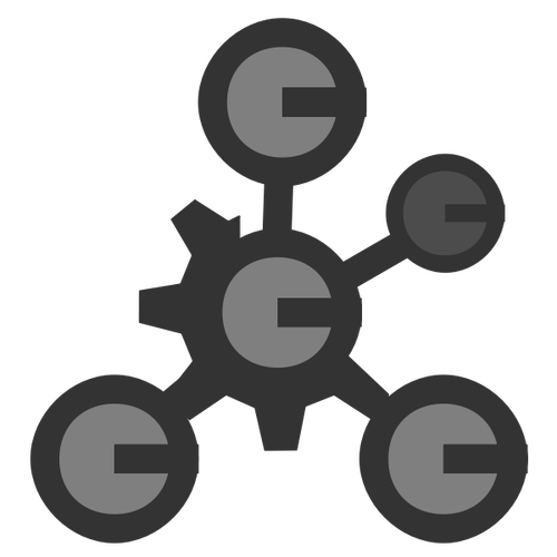 Image clipart de l’icône de molécule