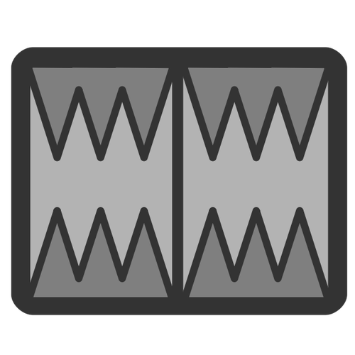 Obiekt clipart ikony Backgammon