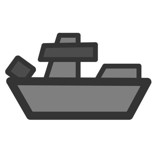 Klipart ikony bitevní lodi