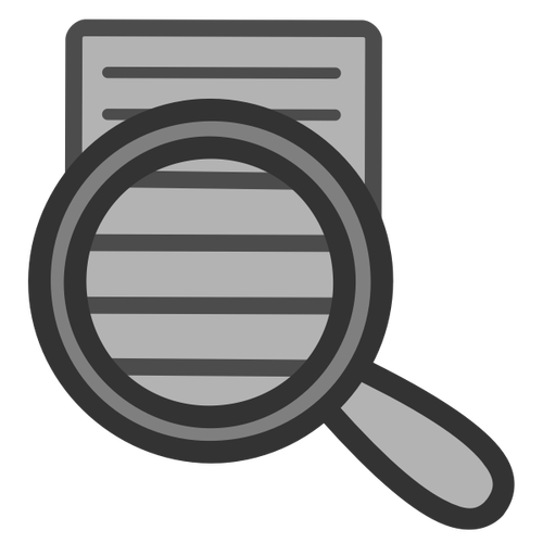 Search document clip art icon