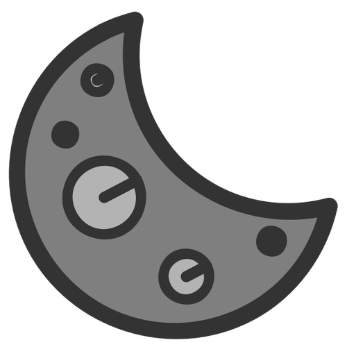 Icono de la computadora de la Luna