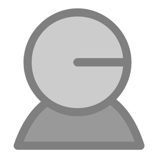 Uttryckssymbol grå ikon ClipArt