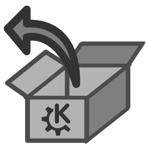 Symbol "Paket öffnen"