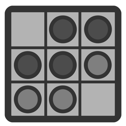 Icône de cercle et de vignettes