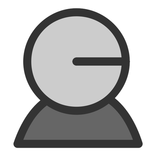 Vektorový klipart ikony uživatele