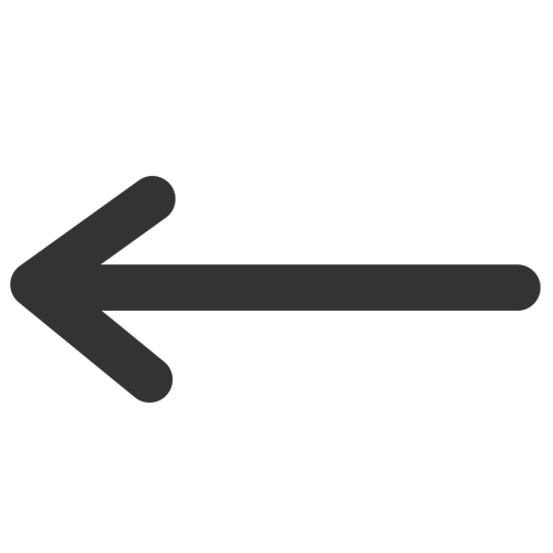 Icono de punta de flecha de línea izquierda