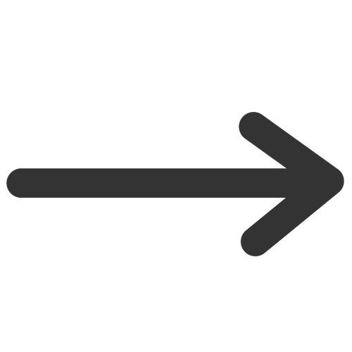 Icono de punta de flecha de línea