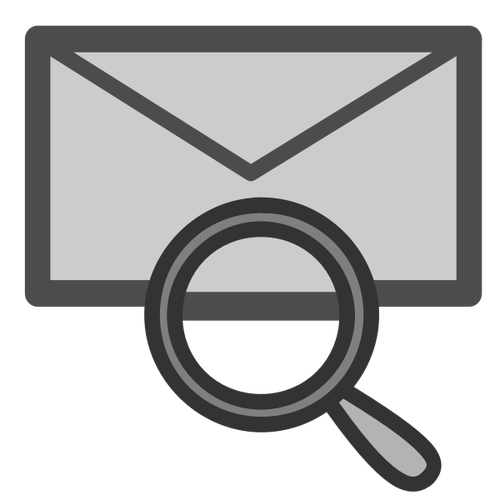 Encontre o ícone de e-mail