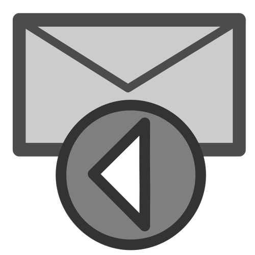 Icône de réponse par courrier