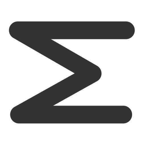 Ikonsymbol för matematisk summa