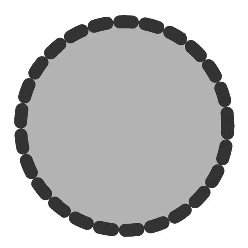 Gráficos vectoriales de icono de círculo