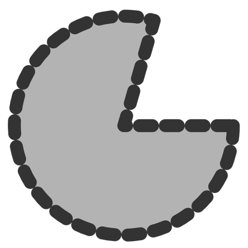 Icono de mini gráfico circular