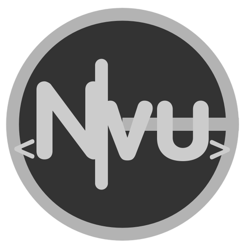 ClipArt-bild för NVU-ikon