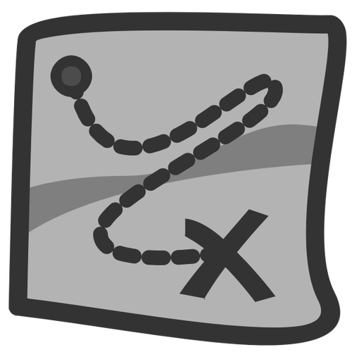 Vektor-ClipArt mit Kartensymbol