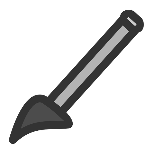 Paintbrush-ikon grå farge