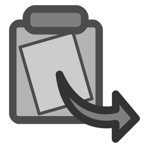 Klistra in ikonen grå symbol